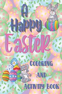 happy Easter coloring and activity book