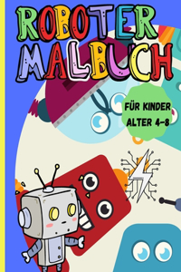 Roboter Malbuch