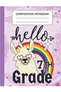 Hello 7th grade - Composition Notebook