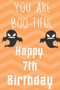 you Are Boo-Tiful Happy 7th Birthday
