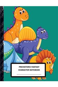 Prehistoric Fantasy Character Notebook