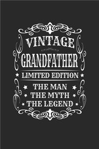 Vintage Grandfather Limited Edition The Man Myth The Legend