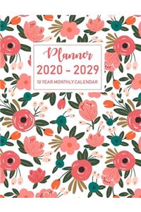 2020-2029 Ten Year Monthly Planner