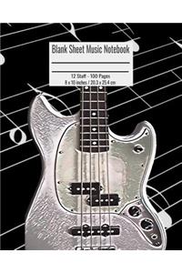 Blank Sheet Music Notebook