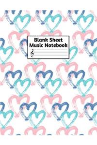 Blank Sheet Music Notebook