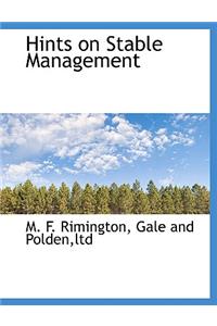 Hints on Stable Management