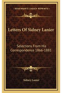 Letters of Sidney Lanier