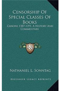 Censorship Of Special Classes Of Books