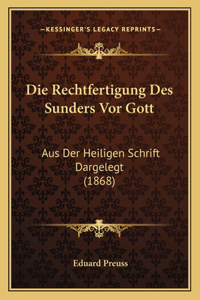 Die Rechtfertigung Des Sunders Vor Gott