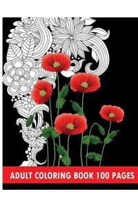 Adult Coloring Book 100 Pages