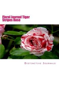 Floral Journal Tiger Stripes Rose