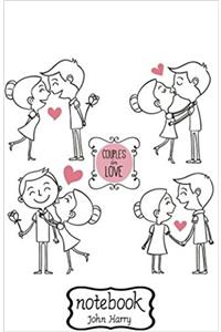 Notebook Journal Dot-grid, Graph, Lined, Blank No Lined Couples in Love: Small Pocket Notebook Journal Diary, (Blank Notebook Journal)