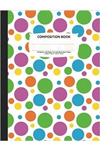 Bright Polka Dots Composition Notebook