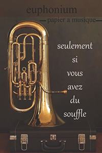 euphonium papier a musique: papier a musique, Partitions vierges, partitions de bloc-notes / livre de composition de musique vierge / cahier de partitions vierge, planificateur