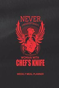 Never Underestimate a Woman with Chef's Knife