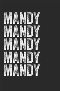 Name MANDY Journal Customized Gift For MANDY A beautiful personalized
