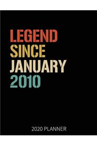 Legend Since January 2010 2020 Planner