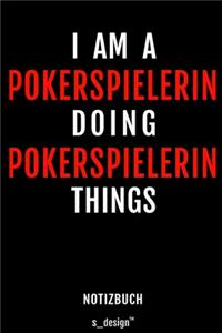 Notizbuch für Poker Spielerin