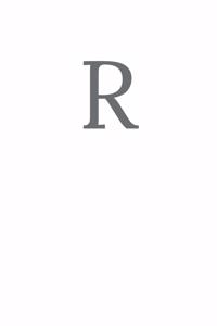 Buchstabe R Notizbuch