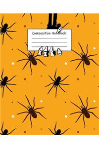 Abstract Halloween Pattern Volume 17 Wide Ruled Journal