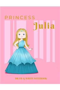 Princess Julia Draw & Write Notebook