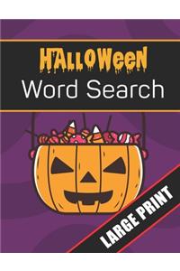 Halloween Word Search Large Print