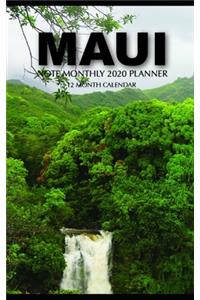 Maui Note Monthly 2020 Planner 12 Month Calendar