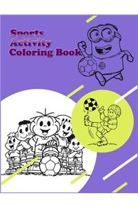 Sports Activity Coloring Book