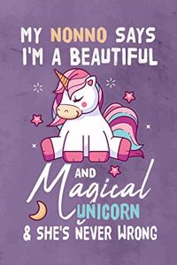 My Nonno Says I'm a Beautiful And Magical Unicorn & She's Never Wrong