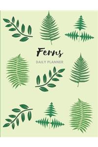 Fern Leaves Daily Planner (Undated)