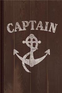 Vintage Captain of the Ship Journal Notebook