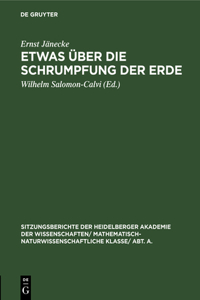 Etwas Über Die Schrumpfung Der Erde