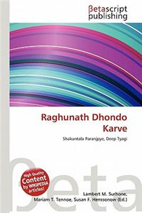 Raghunath Dhondo Karve