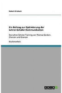 Ein Beitrag zur Optimierung der Lehrer-Schüler-Kommunikation