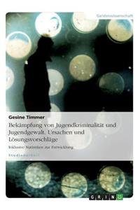 Bekämpfung Von Jugendkriminalität Und Jugendgewalt. Ursachen Und Lösungsvorschläge