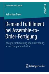 Demand Fulfillment bei Assemble-to-Order-Fertigung