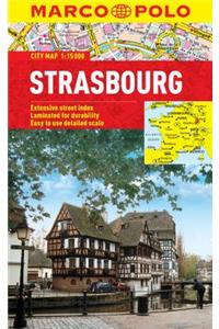 Strasbourg Marco Polo Laminated City Map