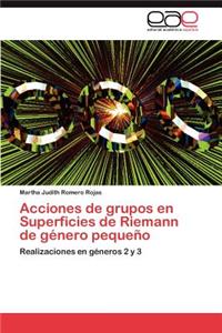 Acciones de Grupos En Superficies de Riemann de Genero Pequeno