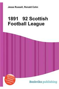 1891 92 Scottish Football League