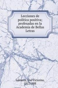 Lecciones de politica positiva