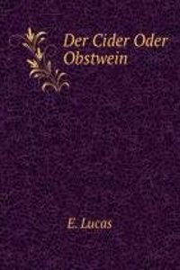 Der Cider Oder Obstwein