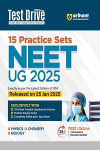 Arihant Test Drive 15 Practice Sets for Neet Ug 2025