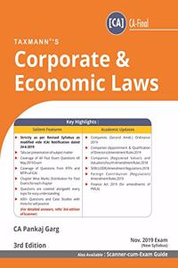 Corporate & Economic Laws (CA-Final)(Nov 2019 Exam-New Syllabus)(3rd Edition July 2019)