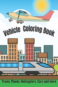 Vehicle Coloring Book