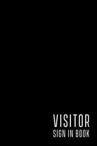 Visitor sign in book