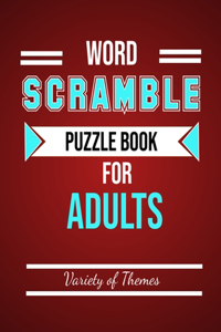 Word Scramble Puzzle Book for Adults