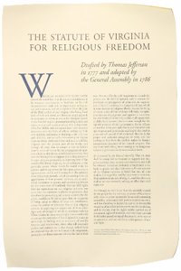 Statute of Virginia for Religious Freedom