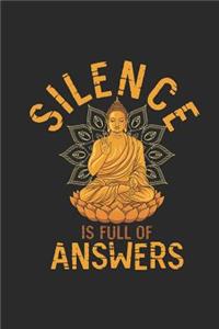 Silence Is Full Of Answers: Meditation Notebook, Graph Paper (6 x 9 - 120 pages) Spirituality Themed Notebook for Daily Journal, Diary, and Gift