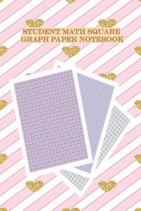 Student Math Square Graph Paper Notebook