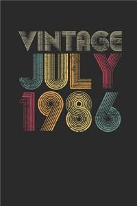 Vintage July 1986